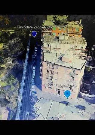 Castelletto - Appartamento+p. Auto : La Funicolare דירה *