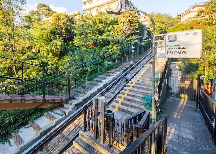 아파트 Castelletto - Appartamento+p. Auto : La Funicolare 제노바